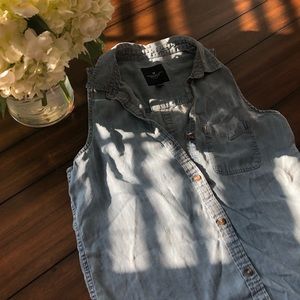 American Eagle Button Down Tank